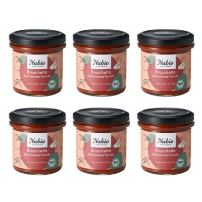 Abbildung von NABIO Mediterraner Aufstrich Bruschetta Getrocknete Tomate vegan (6 x 135g)