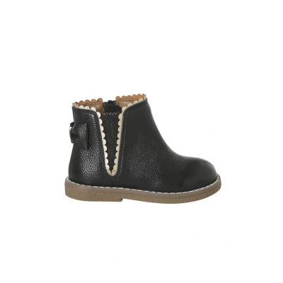 Abbildung von Vertbaudet Mädchen Baby Boots mit Dehneinsatz schwarz 22