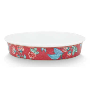 Abbildung von PIP STUDIO Flower Festival Backform rund dark pink 25,5 cm