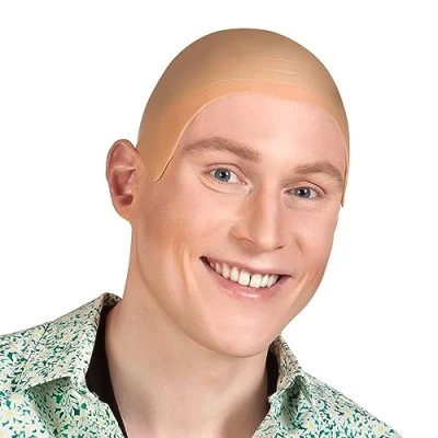 Abbildung von Widdmann Theaterschminke Glatzkopf Kappe, Latexkappe zum Abdecken der Haare