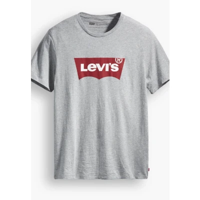 Abbildung von Levi&#039;s Graphic Setin NECK Tshirt print, Herren, Größe: XL, Midtone grey