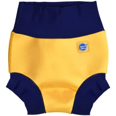 Abbildung von Splash About Happy Nappy Schwimmwindel, Gelb &amp; Navy, 0 3 monate