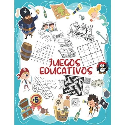 Abbildung von Juegos Educativos: Rompecabezas y pasatiempos para niños a partir de 5 años, Encuentra las diferencias, Sopa letras, Sudoku, Desafío laberintos, Unir los puntos.....