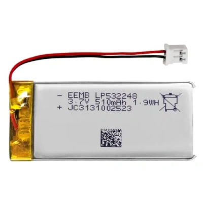 Abbildung von EEMB Lithium Polymer Akku 3,7 V 510mAh 532248 Wiederaufladbarer Lipo mit JST Anschluss für VXI Blue Parrott bestätigen Sie die Polarität des Geräts und Anschlusses vor dem Kauf