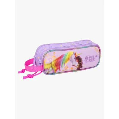 Abbildung von safta Unicorn Academy Federmäppchen für Kinder, ideal Kinder im Schulalter, bequem und vielseitig, Qualität Widerstandsfähigkeit, 21 x 6 8 cm, Lila, M, Lässig