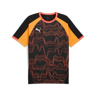 Abbildung von Puma Individualliga Graphic Sport Tshirt, Herren, Größe: XL, Black/glowing red