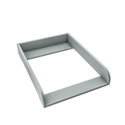 Abbildung von regalik Wickelaufsatz für Hemnes von IKEA, Wickeltischaufsatz 50 cm Kommoden, Abnehmbar Wickelkommode aufsatz, Abgerundeten Frontplatten, Ash, 2 mm ABS Material, 72cm x 54cm