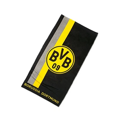 Abbildung von BVB Handtuch mit Logo im Streifenmuster, Baumwolle (Packung, 1 St)