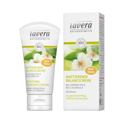 Abbildung von Lavera Tagespflege Mattierende Balancecreme GRÜNER TEE Gesichtscreme, Damen, Größe: 50 ml,