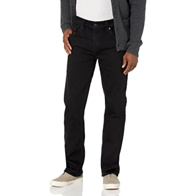 Abbildung von True Religion Herren Ricky Straight Leg Jeans, Body Rinse Black, 34W / 32L