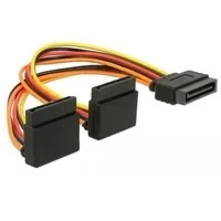 Abbildung von Stromkabel SATA 15Pin (Stecker) &gt; 2x (Buchse)