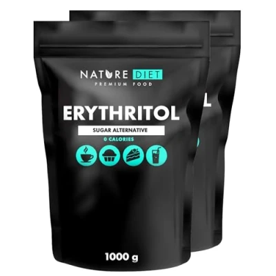 Abbildung von Nature Diet Erythrit 2 x 1000 g Natürlicher Süßstoff Null Kalorien Zuckerersatz