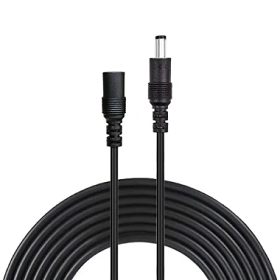 Abbildung von Liwinting 1m/3.28Feet DC Netzteil Verlängerungskabel 5.5mm x 2.1mm 12V Anschlusskabel Gleichstrom 5V Verbinderkabel Männlich zu Weiblich Verbinder für CCTV Sicherheitskamera IP Kamera Schwarz