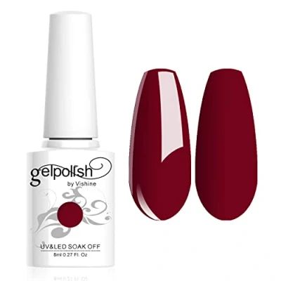 Abbildung von Vishine Gel Nagellack Soak Off UV LED Nagel Gellack für Nail Art Salon DIY zu Hause Starter Maniküre 8ml #1847