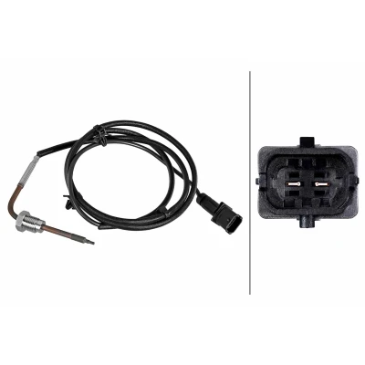 Abbildung von HELLA 6PT 010 376 651 Sensor, Abgastemperatur OPEL: Vectra C Caravan, Signum CC, CC