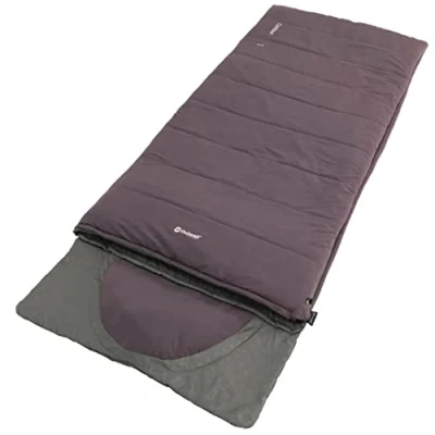 Abbildung von Outwell Contour Schlafsack lila Reißverschluss rechts