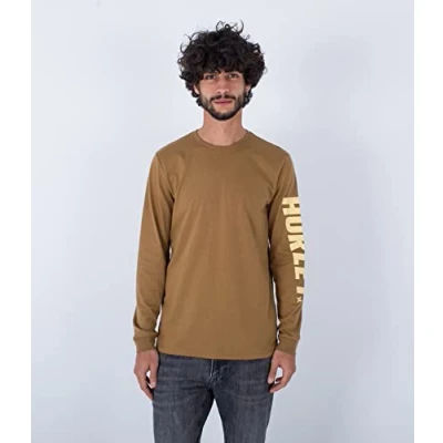Abbildung von Hurley EVD EXP Fastlane LS Langarmshirt, Herren, Größe: Small, Golden