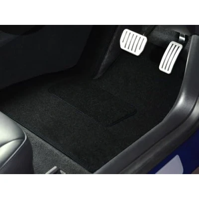 Abbildung von Automatten Set, kompatibel mit Volvo XC60 (2017 Datum), Veloursteppichmatten, Fersenpolster, rutschfest, maßgeschneiderte Matten