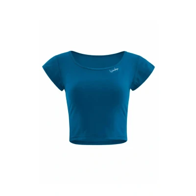 Abbildung von Winshape Functional Light AND SOFT Cropped Kurzarm Sport Tshirt, Damen, Größe: Small, Teal green