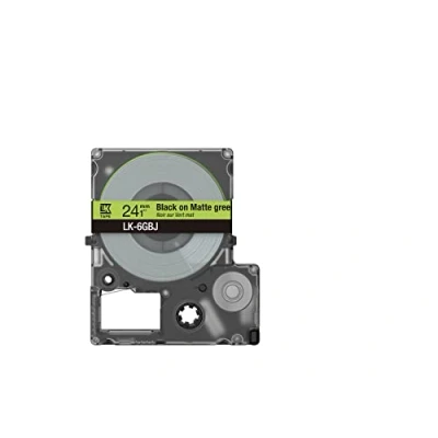 Abbildung von Epson LabelWorks LK 5GBJ Schwarz auf Mattgrün Rolle (1,8 cm x 8 m) 1 Kassette