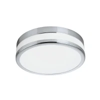 Abbildung von Eglo 94998 Badezimmerleuchte LED Palermo in chrom Glas satiniert weiß lackiert 11W Ø 22,5cm