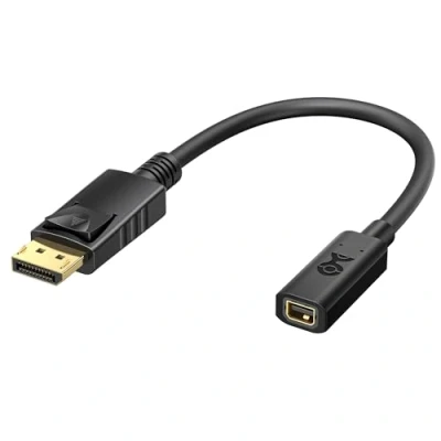 Abbildung von Cable Matters DisplayPort auf Mini Adapter (Display Port Display Adapter, DP Stecker Buchse) 15 cm