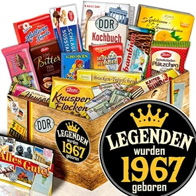 Abbildung von Legenden 1967 / Schokolade Geschenk DDR/Geburtstags