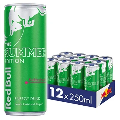 Abbildung von Red Bull Energy Drink Grüne Edition, Kaktusfrucht, EINWEG (12 x 250 ml)