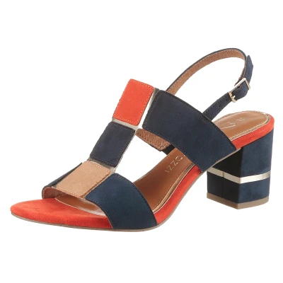 Abbildung von Marco Tozzi Riemensandalette, Damen, Größe: 41, Navy Schuhe