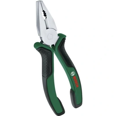 Abbildung von Bosch Kombinationszange 180mm (hochwertige, präzise, langlebige Kombinationszange; ergonomischer Softgrip; Chrom Nickel Beschichtung)