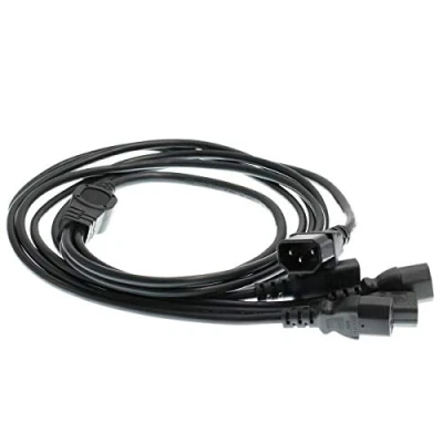 Abbildung von Eonvic IEC 320 C14 Male to 4 x C13 Female Y Type Splitter Power Cable 1.8m