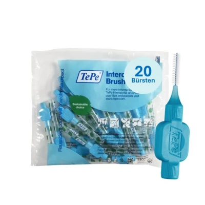 Abbildung von TePe Interdentalbürsten Original Zahnreinigungsstäbchen aus Schweden, Effiziente Zahnpflege, ISO Größe 3, 20 Stk.