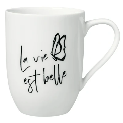 Abbildung von Villeroy &amp; Boch Statement Becher m. H. La vie est belle 280 ml