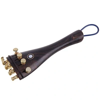 Abbildung von Ebenholz 4/4 Violine Geige Saitenhalter