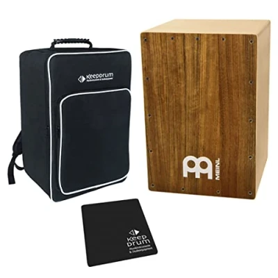 Abbildung von Meinl MYO CAJ OV Cajon Bausatz Ovangkol + keepdrum Bag Sitzpad