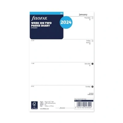 Abbildung von Filofax Terminplaner 2024 Wochenplaner 2024, A5, Englisch, Weiß