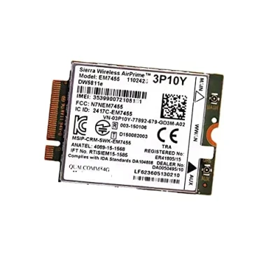 Abbildung von 4G EM7455 LTE WiFi Karte Wireless NGFF M2 ModulKarte für Dell Latitude E7270 E7470 E7370 E5570