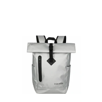 Abbildung von Travelite Rolltop Rucksack wasserfest, Fahrradrucksack, Freizeitrucksack mit Verschluss &amp; Reflektoren, BASICS, 48 cm, 19 Liter