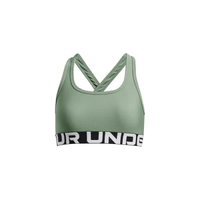 Abbildung von Under Armour Sportbh mit mittlerer Stützkraft Silica green für Kinder, Größe: 137 149,