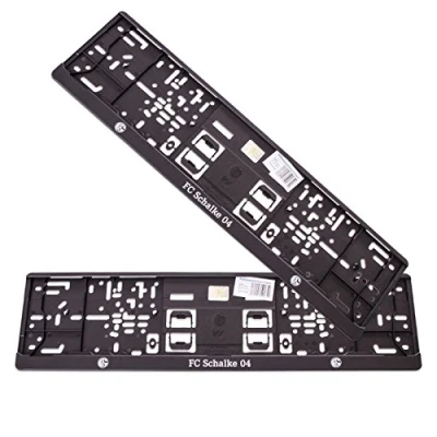 Abbildung von S04 FC Schalke 04 Kennzeichenverstärker 2er Set Nummernschild Halter