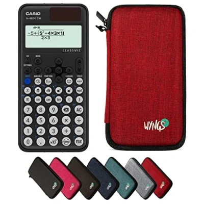 Abbildung von CALCUSO Sparpaket Rot mit Taschenrechner Casio FX 85DE CW ClassWiz
