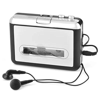 Abbildung von Diyeeni Kassetten auf MP3 Konvertierer Player, Tragbar USB2.0 Kassettenspieler, Plug &amp; Play Tape PC Kassettenkonverter Digitalisierer Retro Walkman Player Adapter mit Kopfhörer