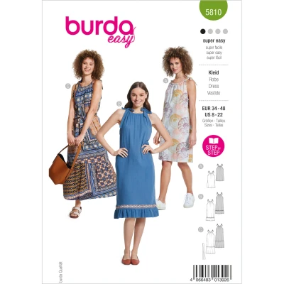 Abbildung von Kleid Burda 5810 34 48