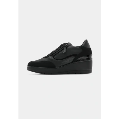 Abbildung von Geox Damen D ILDE A Sneaker, Black, 39 EU