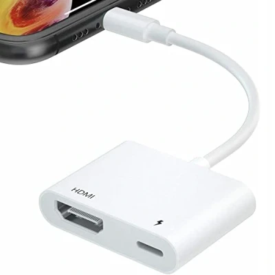 Abbildung von CELLWORLD Digitaler AV Adapter, Lightning auf HDMI, HDMI Adapter für iPhone iPad HDTV Projektor, Kabel, kompatibel mit 14/13/12/11/SE/X
