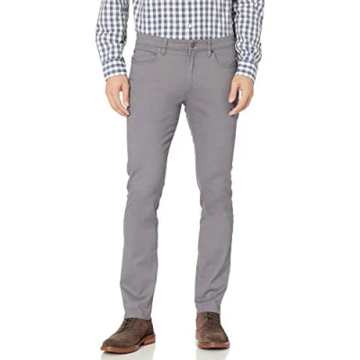 Abbildung von Amazon Essentials Herren 5 Pocket Stretch Twillhose, Skinny Passform, Kohlegrau, 30W / 32L