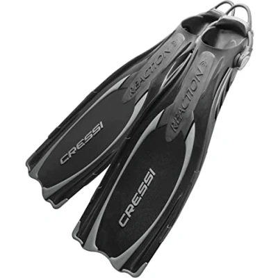 Abbildung von Cressi Reaction EBS Fins Hochleistungstauchflossen mit Strap