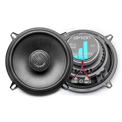 Abbildung von Option BASE 130X 2 Wege 13cm Koaxial Lautsprecher System 3 Ohm, 86dB, 55 Watt RMS 1 Paar Auto