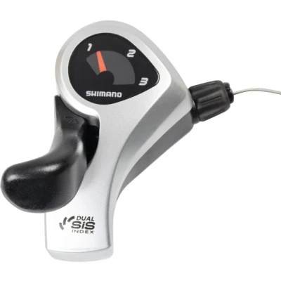 Abbildung von Schalthebel (für Links) 3 Fach Shimano Tourney SL TX50 Schwarz/Silber