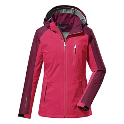 Abbildung von killtec Damen Funktionsjacke/Outdoorjacke mit abzippbarer Kapuze, packbar KOS 5 WMN JCKT, rose, 36, 38258 000